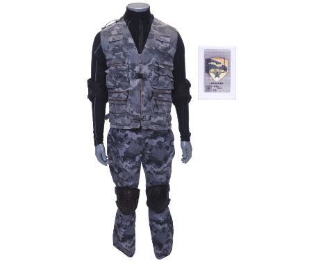 G.I. JOE: THE RISE OF COBRA (2009) - Breaker's Pit Costume and ID Badge - Breaker's pit costume and ID badge from Paramount P