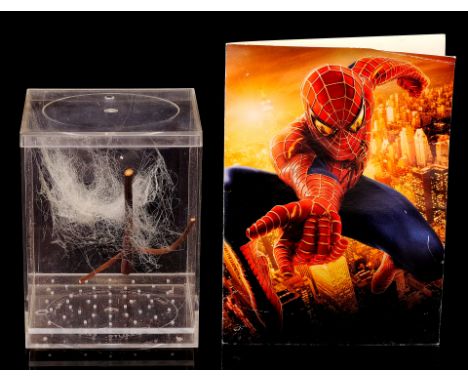 SPIDER-MAN (2002) / SPIDER-MAN 2 (2004) - Spider Box Prop and Crew Screening Invitation - A spider box prop and crew screenin