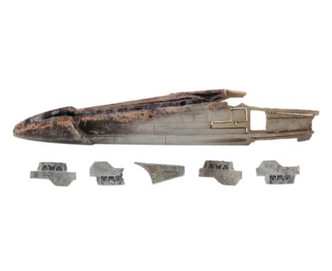 STAR WARS: A NEW HOPE (1977) - Exploded Pyrotechnic X-Wing Fuselage Model Miniature Components - A set of exploded pyrotechni