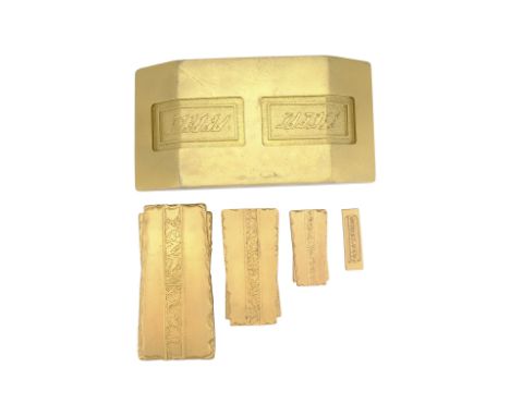 STAR TREK: DEEP SPACE NINE (T.V. SERIES, 1993 - 1999) - Set of Gold-Pressed Latinum - A set of gold-pressed latinum from Rick