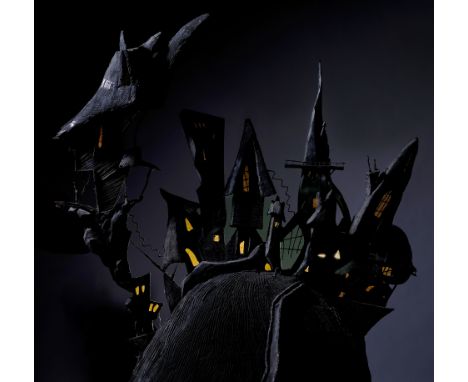 THE NIGHTMARE BEFORE CHRISTMAS (1993) - Screen-Matched Halloween Town Skyline Model Miniature - A screen-matched Halloween To