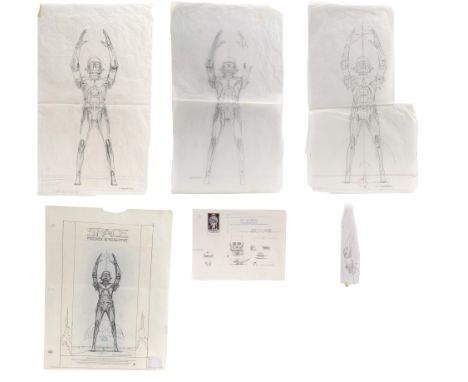 STAR WARS: VARIOUS PRODUCTIONS - William Plumb Collection: Hand-Drawn Ralph McQuarrie "Space: Fantasy and Reality" Poster Con