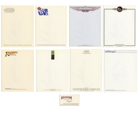 LUCASFILM - George Lucas' Business Card and Subsidiary Letterheads - George Lucas' business card and subsidiary letterheads f