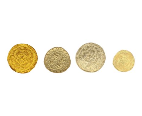 PIRATES OF THE CARIBBEAN: THE CURSE OF THE BLACK PEARL (2003) - Set of Four Spanish Coins - A set of four Spanish coins from 