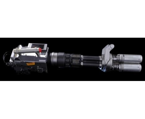 PIXELS (2015) - Light-Up DARPA Light Cannon - A light-up DARPA light cannon from Chris Columbus' comedy-fantasy film Pixels. 