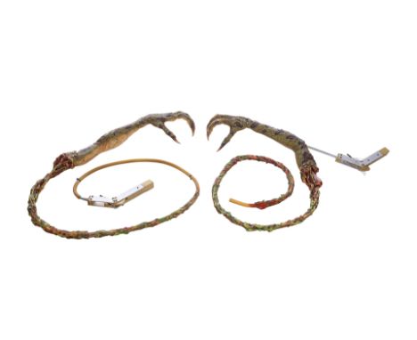 GREMLINS 2: THE NEW BATCH (1990) - Dismembered Gremlin Puppet Arms - A pair of dismembered Gremlin arms from Jon Dante's blac