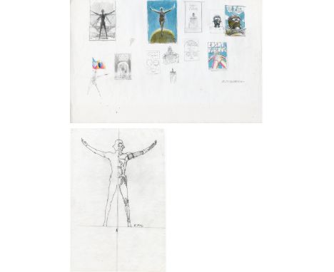 ROBOT VISIONS (1990) - William Plumb Collection: Hand-Drawn Ralph McQuarrie Preliminary Concept Sketches - Hand-drawn Ralph M
