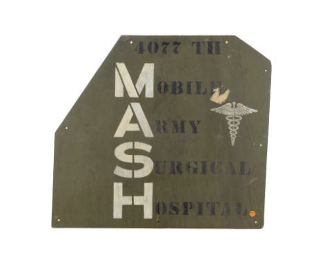 M*A*S*H (T.V. SERIES, 1972 - 1983) - MASH Helicopter Panel - A MASH helicopter panel from the war comedy-drama series M*A*S*H