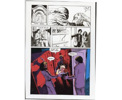 CREEPSHOW (1982) - Hand-Painted "Father's Day" Ending Animation Cel - A hand-painted "Father's Day" ending animation cel from