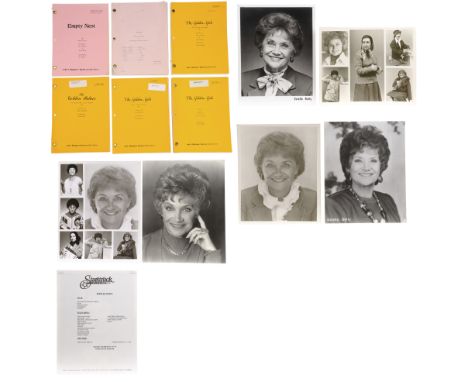 ESTELLE GETTY - Set of Six Headshots, Set of Six Scripts, and Credits - Six Estelle Getty headshots, six scripts, and a credi