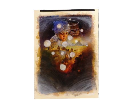 CARAVAN OF COURAGE: AN EWOK ADVENTURE (T.V. MOVIE, 1984) - William Plumb Collection: Hand-Painted Kazuhiko Sano Poster Concep