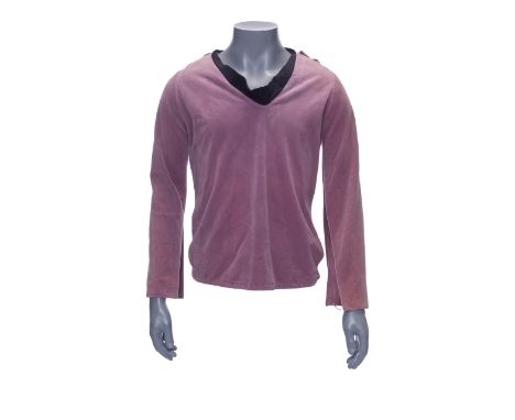 STAR TREK (T.V. SERIES, 1966) - Women's "Where No Man Has Gone Before" Science-Division Tunic - A women's science-division tu