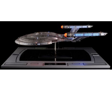 STAR TREK: ENTERPRISE (T.V. SERIES, 2001 - 2005) - Light-Up QMx Replica Studio-Scale Enterprise NX-01 Promotional Model - A l