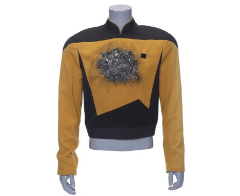 STAR TREK: THE NEXT GENERATION (T.V. SERIES, 1991) - Data's (Brent Spiner) Screen-Matched Distressed Starfleet Uniform Jacket