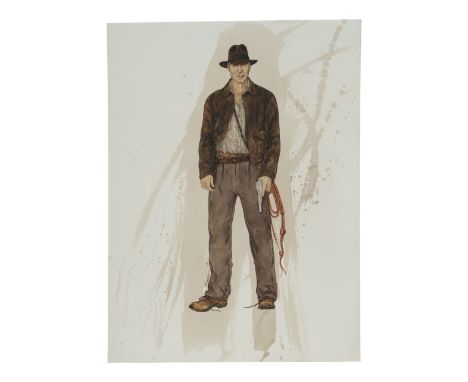 INDIANA JONES AND THE KINGDOM OF THE CRYSTAL SKULL (2008) - Hand-Painted Lois DeArmond Illustration of Bernie Pollack's Iconi
