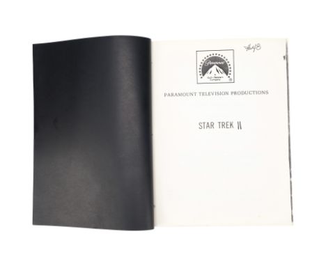 STAR TREK II: THE WRATH OF KHAN (1982) - Final Draft Script - A final draft script from Nicholas Meyer's sci-fi-adventure fil