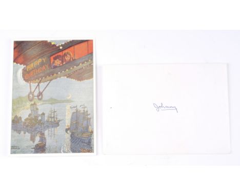 CAST AWAY (2000) - Handwritten Plane Crash Birthday Card - A handwritten plane crash birthday card from Robert Zemeckis' dram