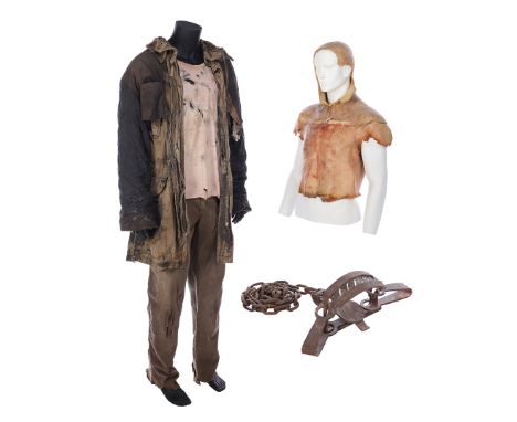 FRIDAY THE 13TH (2009) - Mario Kirner Collection: Costume, Prosthetic Head &amp; Torso, Bear Trap &amp; Chain - A costume, pr