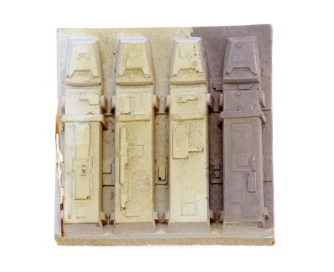 STAR WARS: A NEW HOPE (1977) - Kit Kat-Style High-Altitude Death Star Surface Model Miniature Panel - A high-altitude Death S