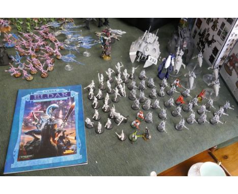 Warhammer 40k Eldar army. Metal Fire Dragoons and Howling Banshees plus a metal Wraithlord 