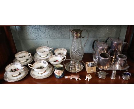 Collectables to include silver-plate and hunting theme part tea service 