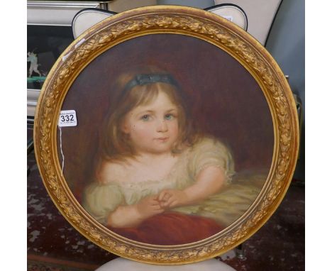 Oil on canvas - Portrait of girl 