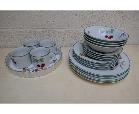 Collection of Royal Worcester Evesham pattern 