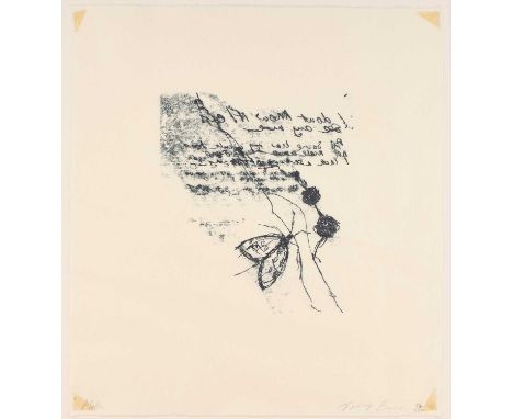 Dame Tracey Emin DBE, RA (b.1963) "Moth" (2010) Signed, inscribed and numbered 84/100, polymer gravure on Japan paper, 42.5cm