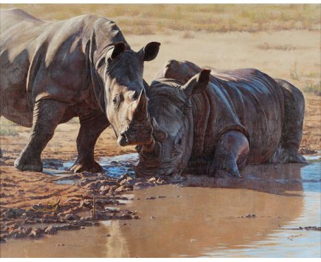 John Banovich (b.1964) American''Cool Whites'' Signed and dated (19)96, oil on canvas, 39.5cm by 50cmSome light surface dirt.