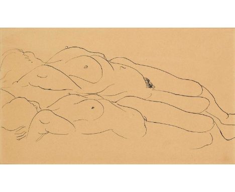 Christopher Wood (1901-1930)"Two Nudes"Pen and ink, 18cm by 30.5cmProvenance: From the collection of the artist's sister, Eli