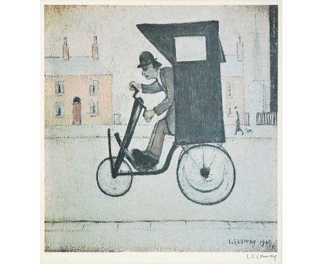 After Laurence Stephen Lowry RBA, RA (1887-1976)"The Contraption"Signed, with the blindstamp for the Fine Art Trade Guild, a 