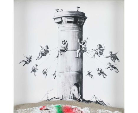 Banksy (b.1974)"Walled off Hotel, Box Set" (2017)Offset lithograph, accompanied with a concrete chunk, 21.5cm by 21.5cmSold t