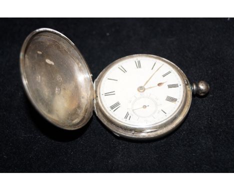 Silver cased pocket watch 