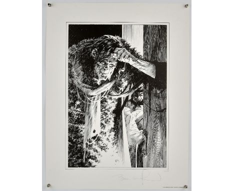 Bernie Wrightson. Frankenstein  a pair of Signed Limited edition prints  the first, numbered 177/275 and Signed in pencil by 