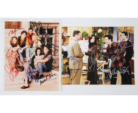 Autographs: Friends (TV series, 1994-2004) - Two Cast Signed 10 x 8-inch colour photographs, the first photograph, Signed by 