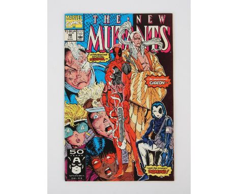 Marvel Comics: New Mutants No. 98 (1991) The 1st Appearance of Deadpool.1st appearance of Deadpool, Gideon, and Domino (Imper