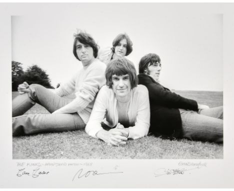 § Barrie Wentzell (British, b. 1942). The Kinks on Hampstead Heath, London, 1968 - Artist proof digital print, hand signed by