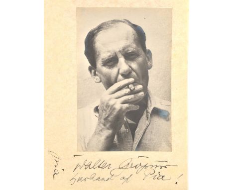 Bill of Fare: Gropius Dinner, March 9th, 1937 - Original menu for the Walter Gropius farewell dinner hosted by Julian Huxley,