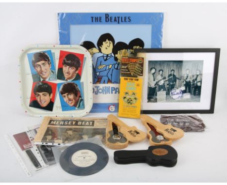 The Beatles  Memorabilia collection, comprises: Applecorps 1995 Moonlight Boat, Limited edition sericel, one of 500 copies, r