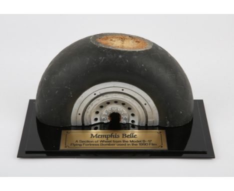 Memphis Belle (1990) - A Model B-17 Wheel Section used in the Film. Created from painted resin over a hardened biscuit foam, 