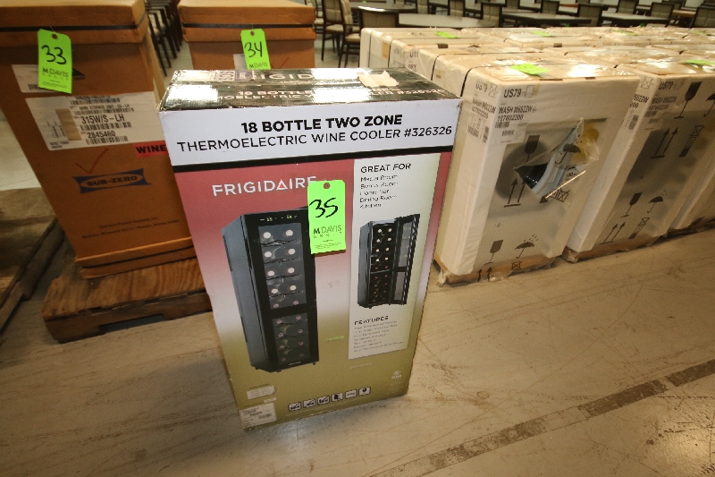 Frigidaire 18Bottle Two Zone Thermo Electric Wine Cooler, Model