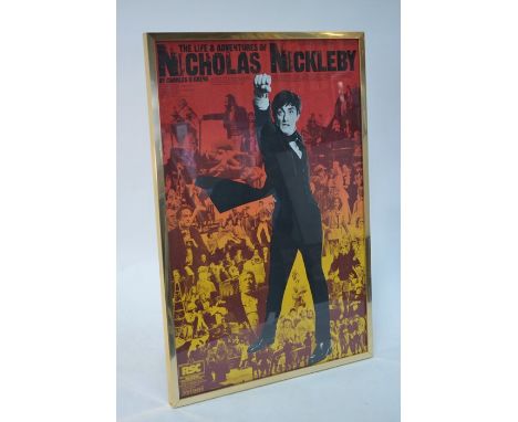 A 1980 Aldwych Theatre (London) poster, Nicholas Nickelby (RSC production), to/w a quantity of ephemera around the production