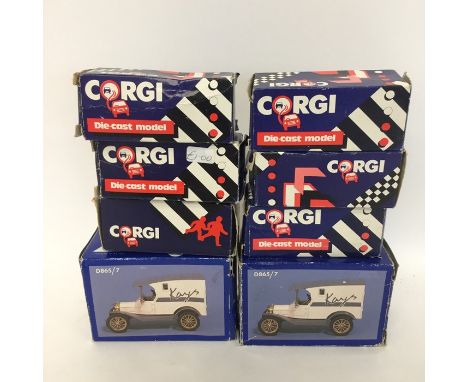 CORGI: Eight boxed die-cast models comprising 2 x Kays trucks numbered D865/7, together with 6 various cars. (8). Est. £20 - 