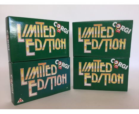 CORGI: Four boxed "Limited Edition" die-cast model vehicles numbered D949/26; 97104; 07107, and 97084. (4). Est. £20 - £30.
