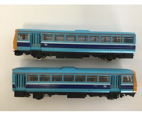 HORNBY: Two scale model locomotives numbered 55639 and 55589 in blue. Est. £20 - £30.