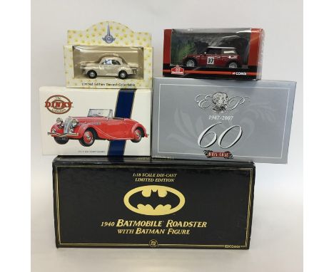 Various CORGI boxed vehicles comprising a BMW Mini Cooper S numbered CC86521; a Royal Diamond Wedding commemorative boxed set