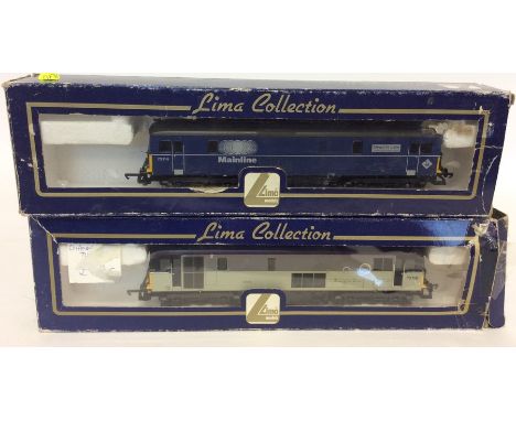 LIMA: Two 00 gauge boxed scale model locomotives numbered LIMA 204862A7, and LIMA 204877A7. (2). Est. £30 - £50.