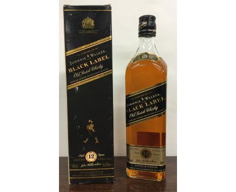 1 x 70cl bottle of Johnnie Walker Black Label Old Scotch Whisky Extra Special Aged 12 Years. (1)