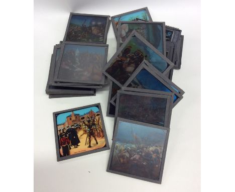 A selection of lantern slides depicting The Boer War. Est. £20 - £30.
