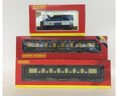 HORNBY: Two 00 gauge boxed scale model Pullman's cars numbered R 4380 and R 229 together with an 00 gauge boxed scale model C